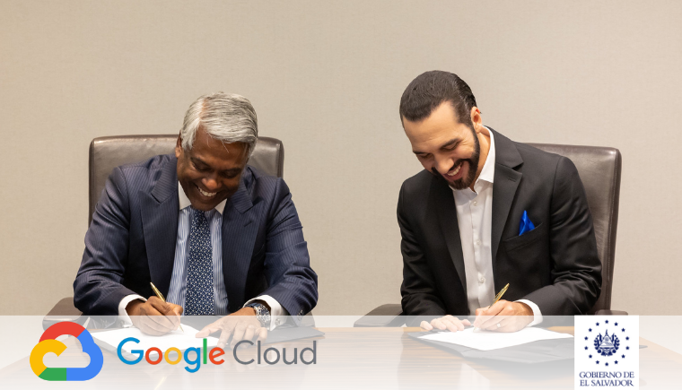 Acuerdo entre El Salvador y Google Cloud