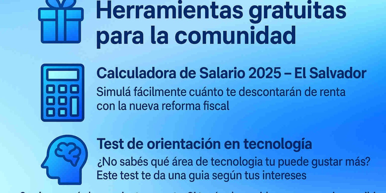 🎁 Herramientas gratuitas para la comunidad